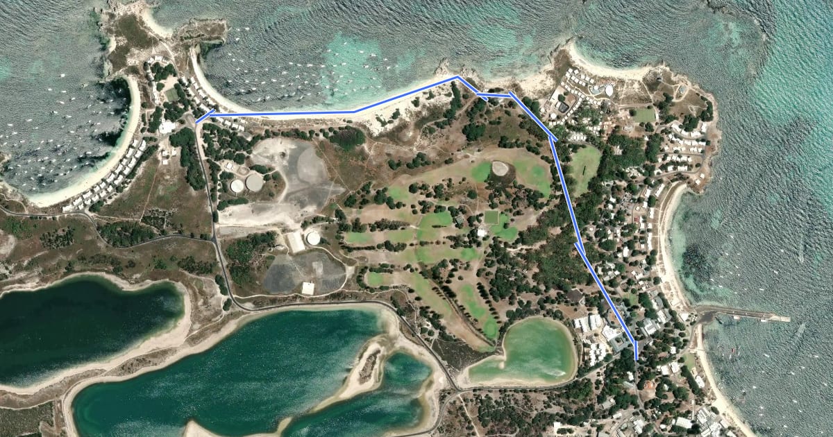 Маршрут 2022 Walking Trail Route 8 на спутниковом снимке