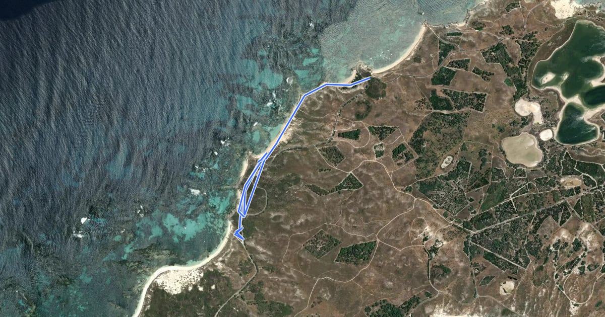 Маршрут 2022 Walking Trail Toute 6 на спутниковом снимке