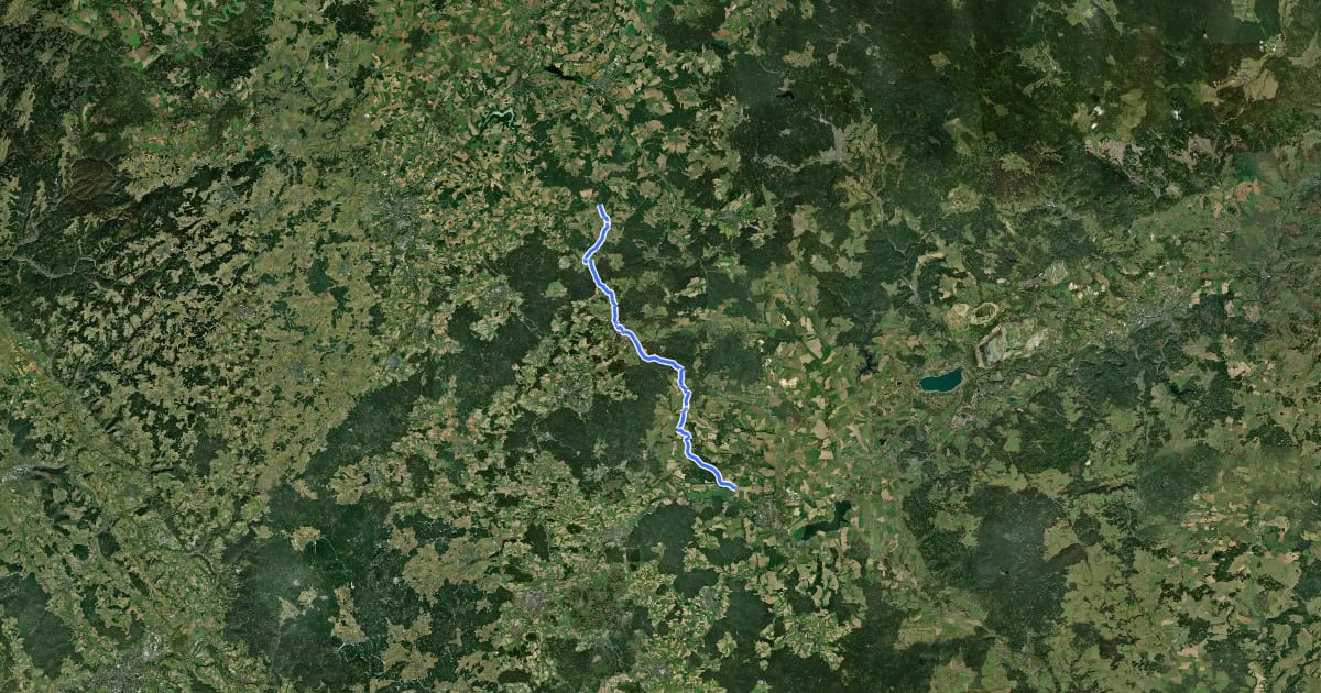 Маршрут 2057 на спутниковом снимке
