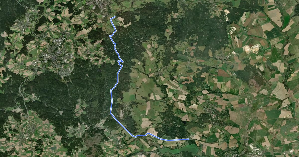 Маршрут 2063 на спутниковом снимке