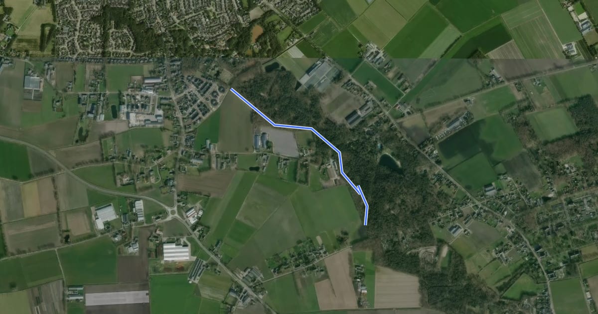 Маршрут 21-72 на спутниковом снимке