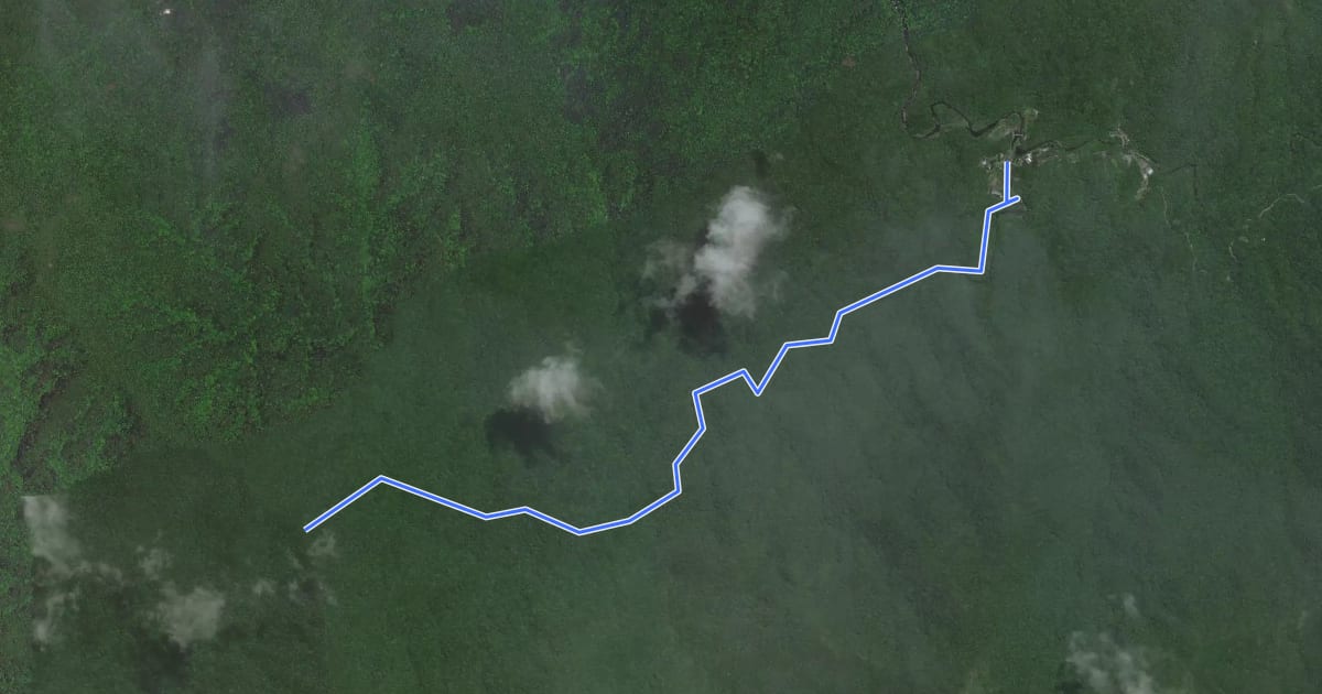 Маршрут 南勢坑古道 на спутниковом снимке