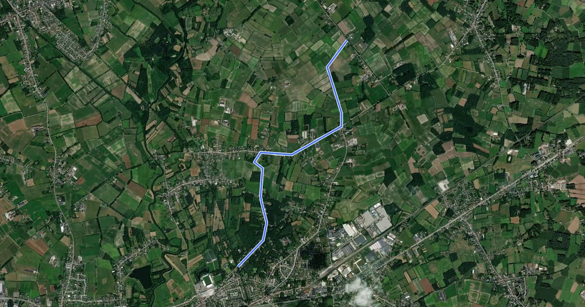 Маршрут 22-23 на спутниковом снимке