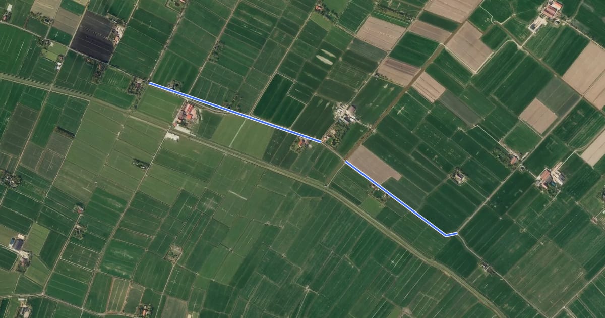 Маршрут 22-83 на спутниковом снимке