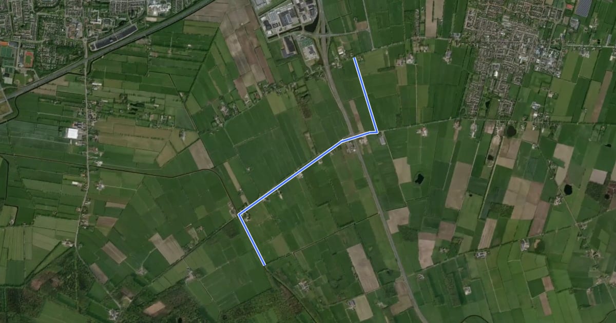 Маршрут 22-87 на спутниковом снимке