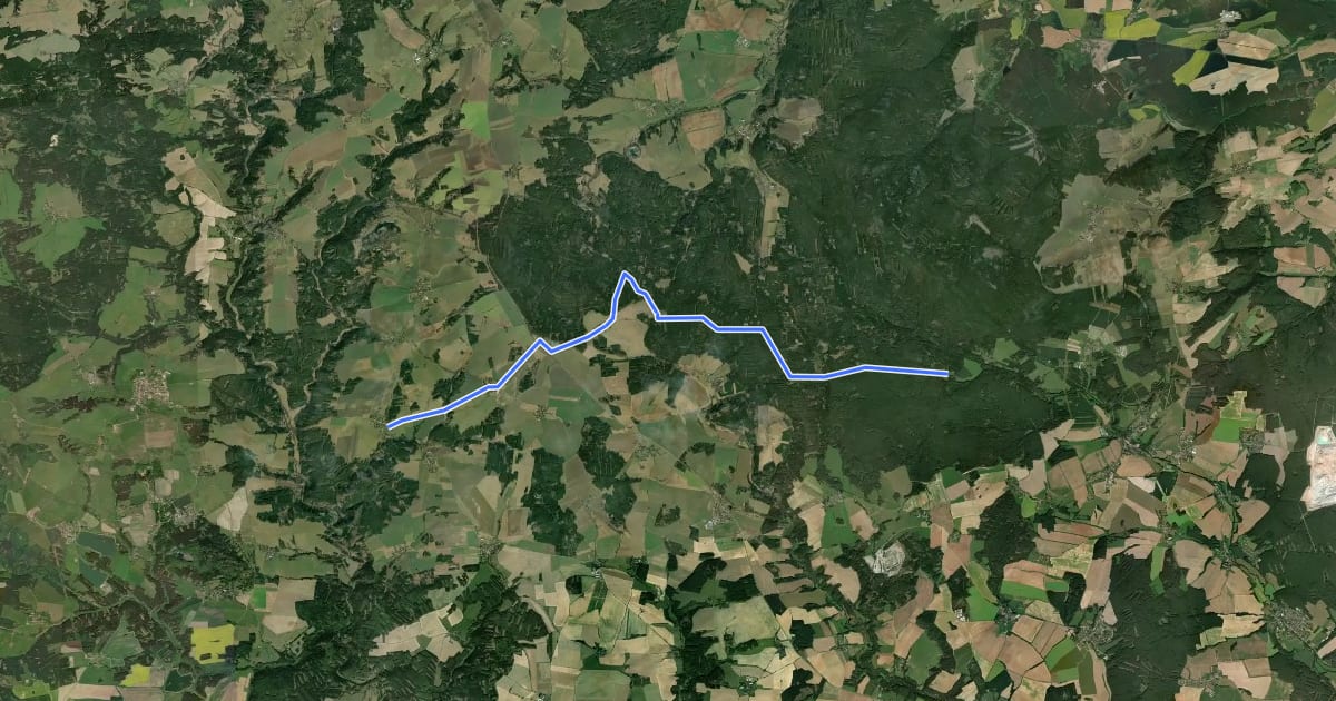 Маршрут 2244 Kostelík-Ostrov u Bezdružic на спутниковом снимке