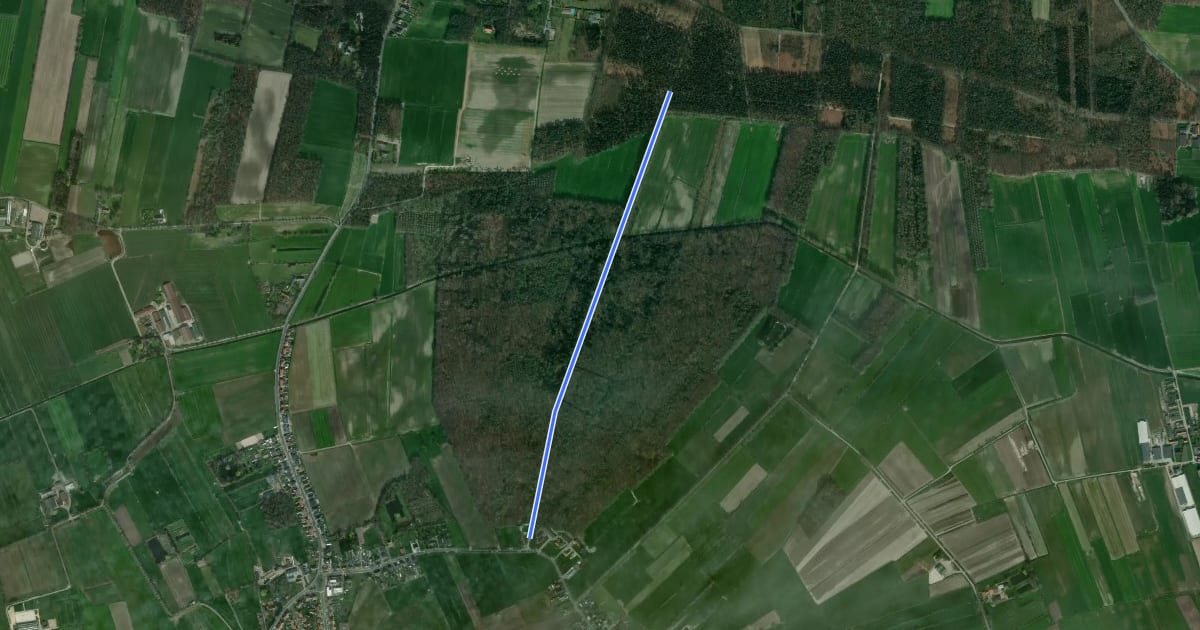 Маршрут 24-25 на спутниковом снимке