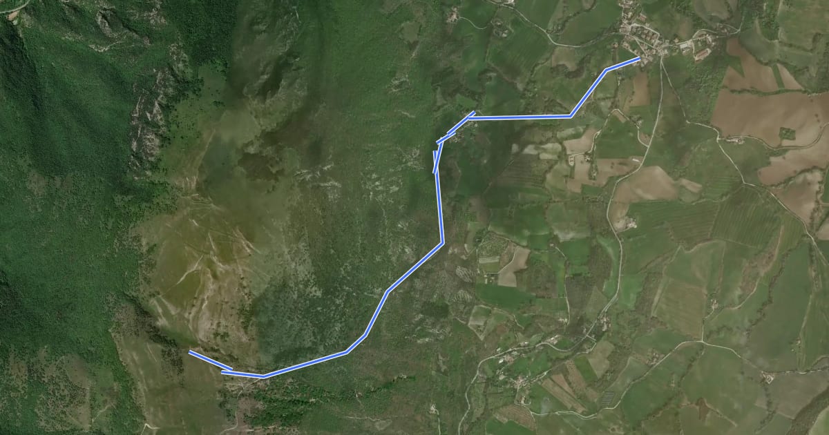 Маршрут 242E на спутниковом снимке
