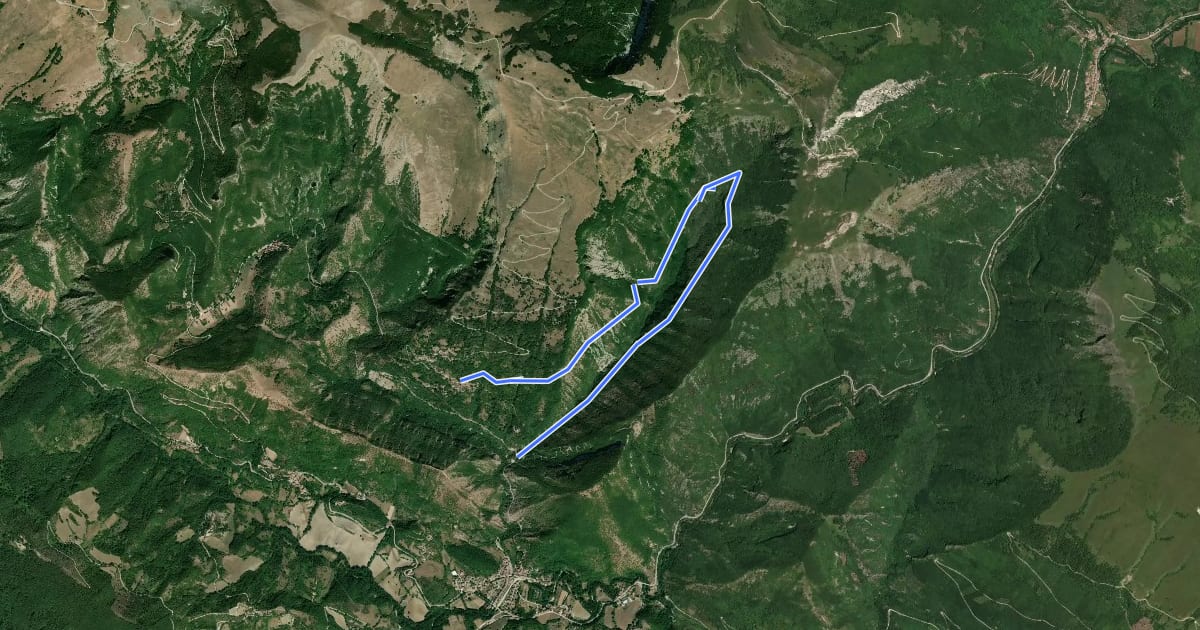 Маршрут 24B на спутниковом снимке