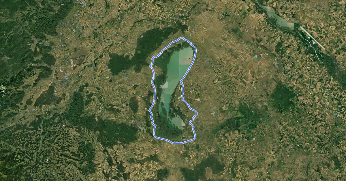 Маршрут 24h Burgenland extrem на спутниковом снимке