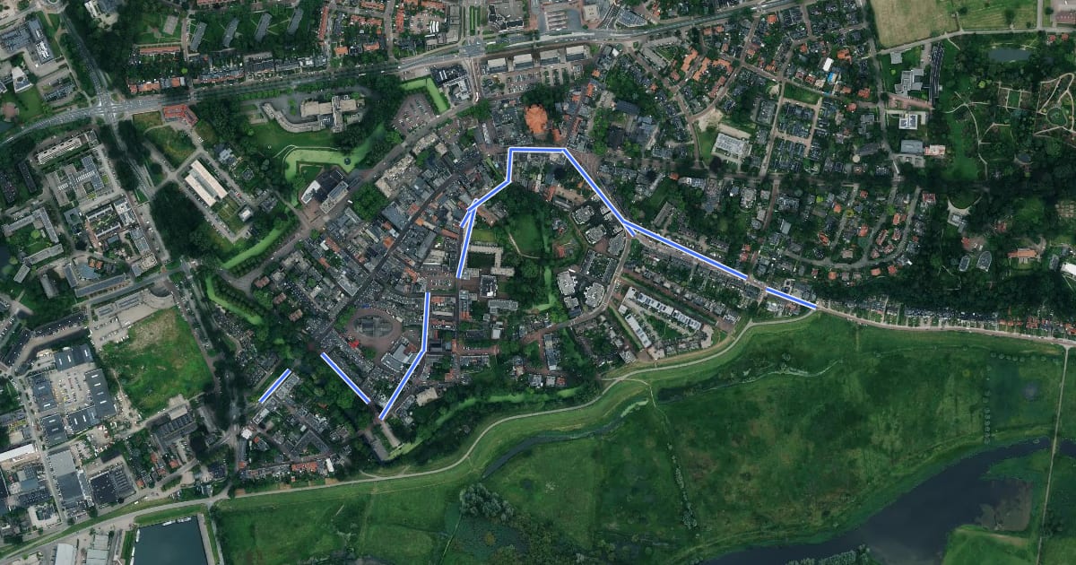 Маршрут 25-83 на спутниковом снимке