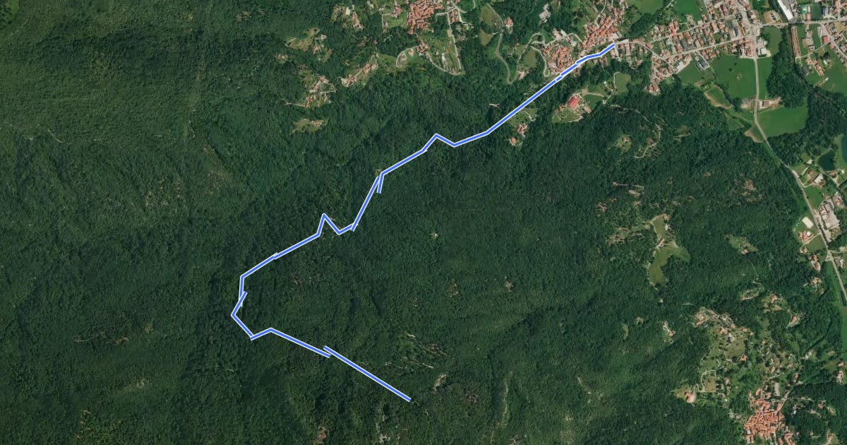 Маршрут 250A Strada dei Moianchi на спутниковом снимке