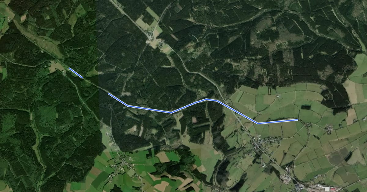 Маршрут (26) - Losheim (27) на спутниковом снимке
