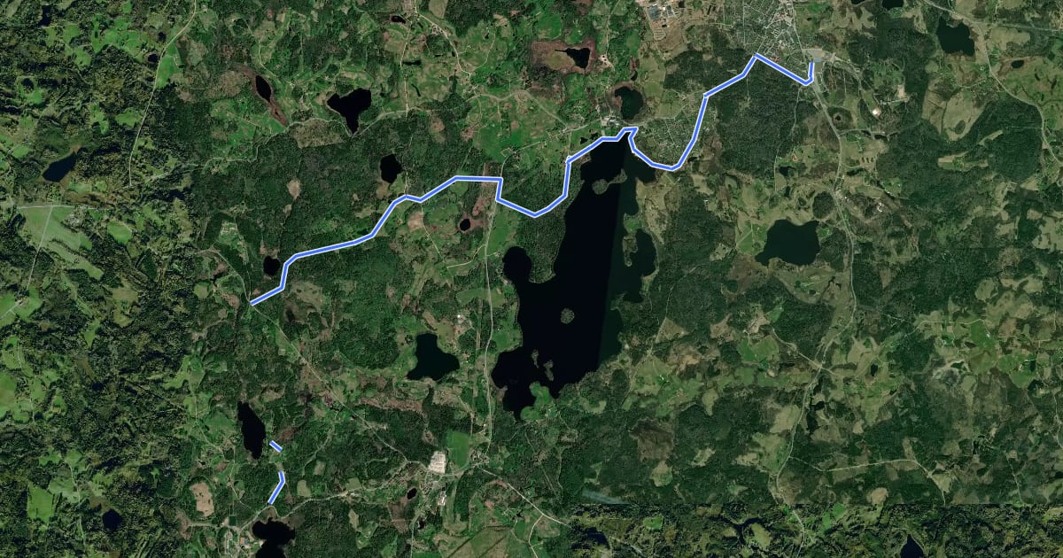 Маршрут 265: Otepää-Kääriku mountain bike trail на спутниковом снимке
