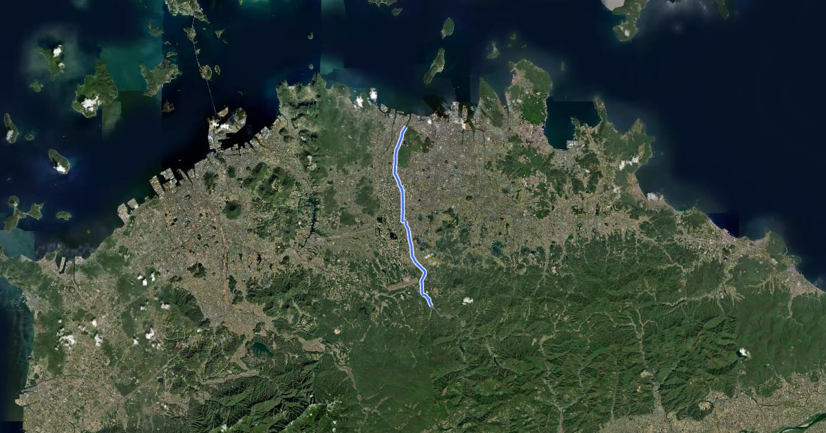 Маршрут 香川県道269号　塩江香川高松自転車道線 на спутниковом снимке
