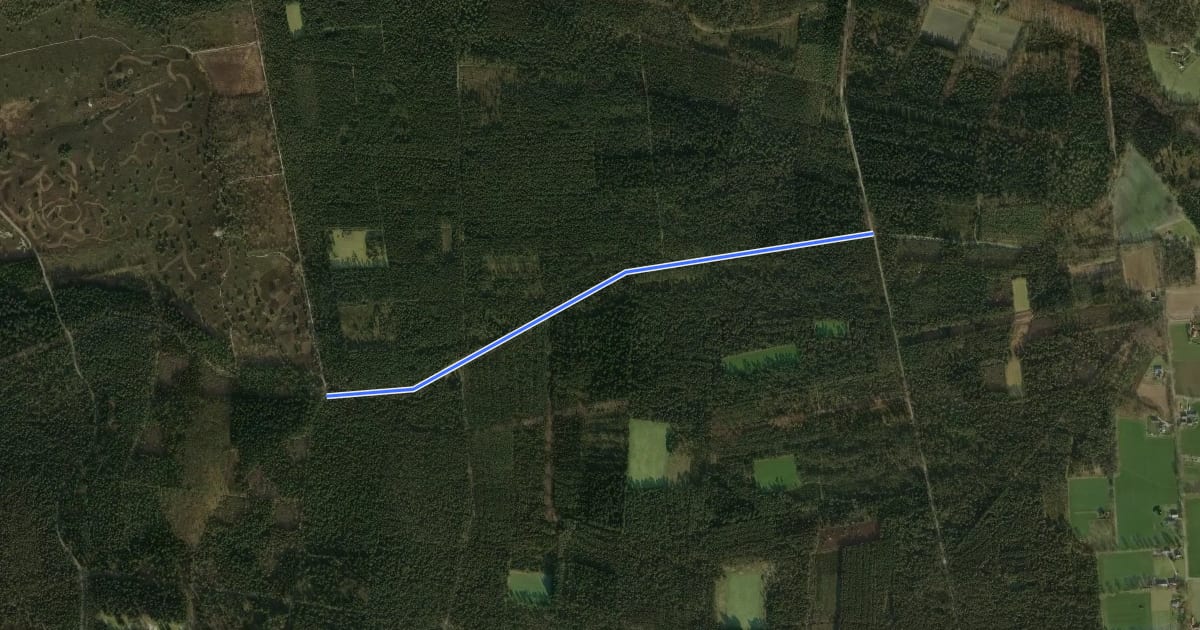 Маршрут 27-28 на спутниковом снимке