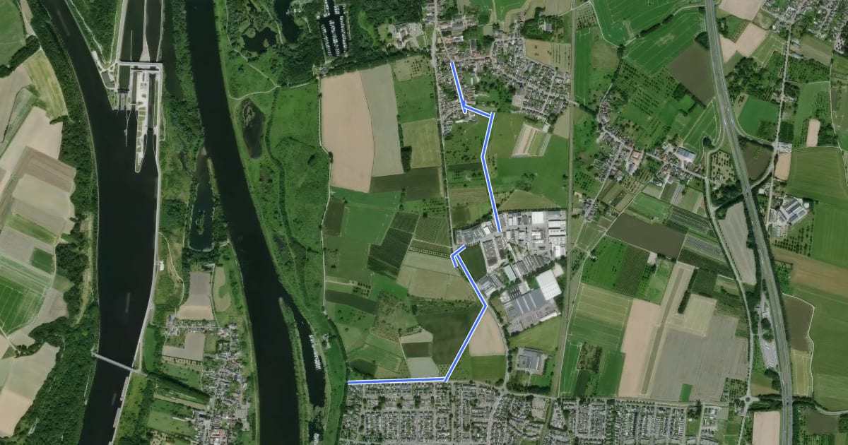 Маршрут 27-44 на спутниковом снимке