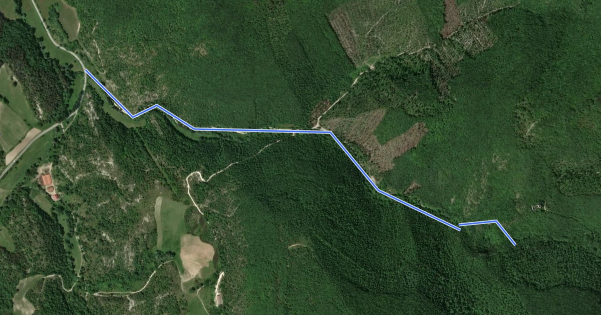 Маршрут 270A на спутниковом снимке