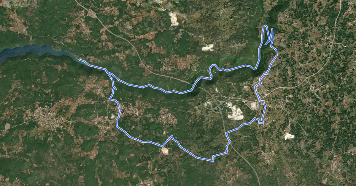 Маршрут 271 Viaggio nel centro dell?Istria: grandiosa Draga на спутниковом снимке