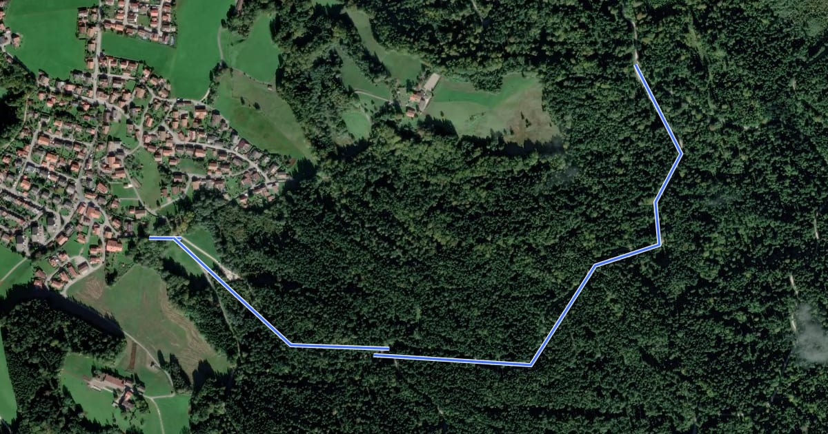 Маршрут 28 Eisenärzt - Salinen-Rundweg на спутниковом снимке