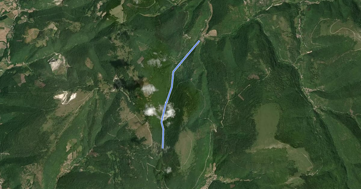 Маршрут 280 на спутниковом снимке