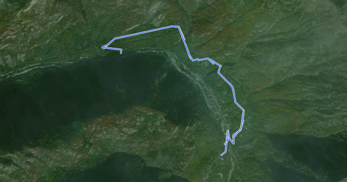 Маршрут 282 на спутниковом снимке
