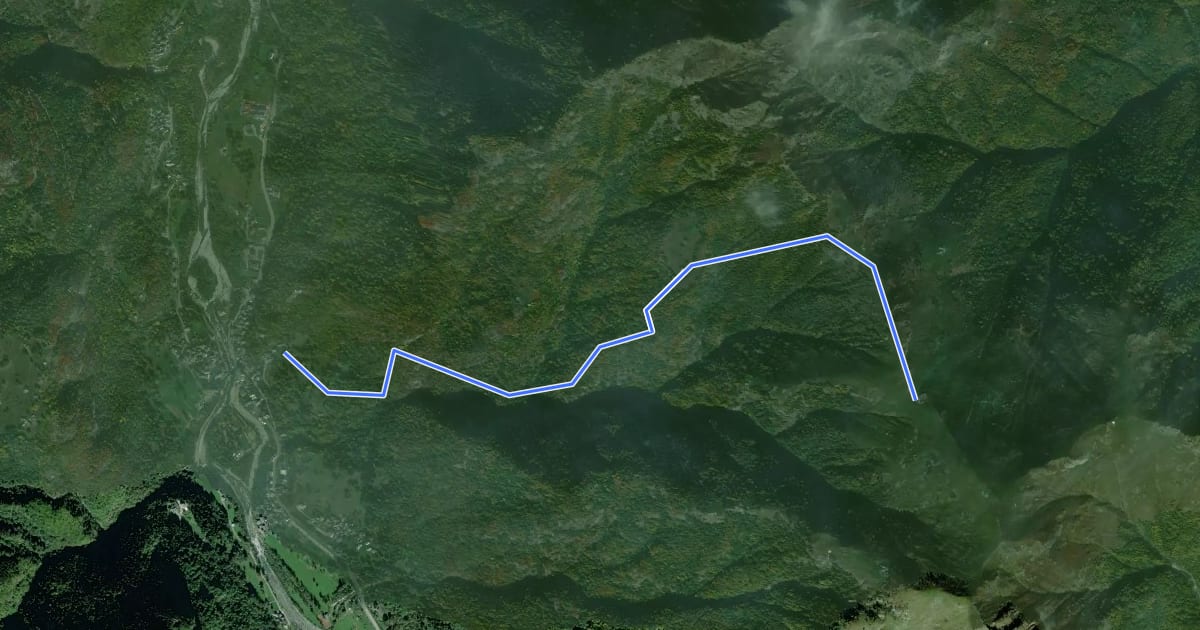 Маршрут 286 на спутниковом снимке
