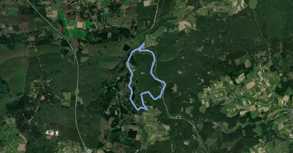 Маршрут 29. Vieux Moulin (chemin en forêt) на спутниковом снимке