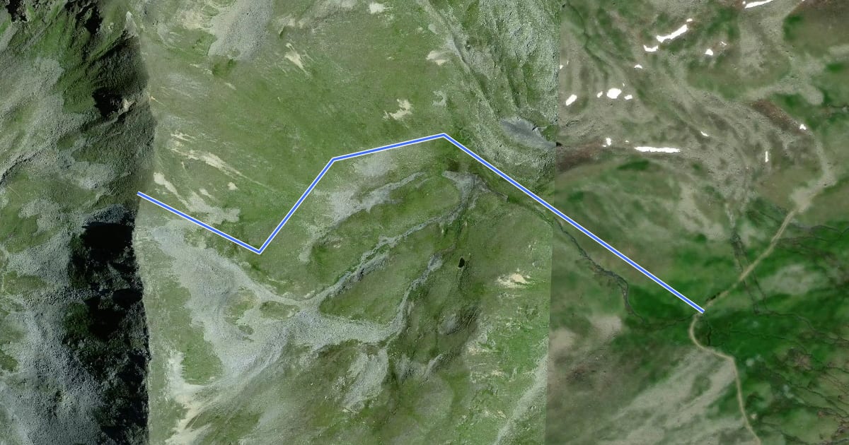 Маршрут 2B на спутниковом снимке