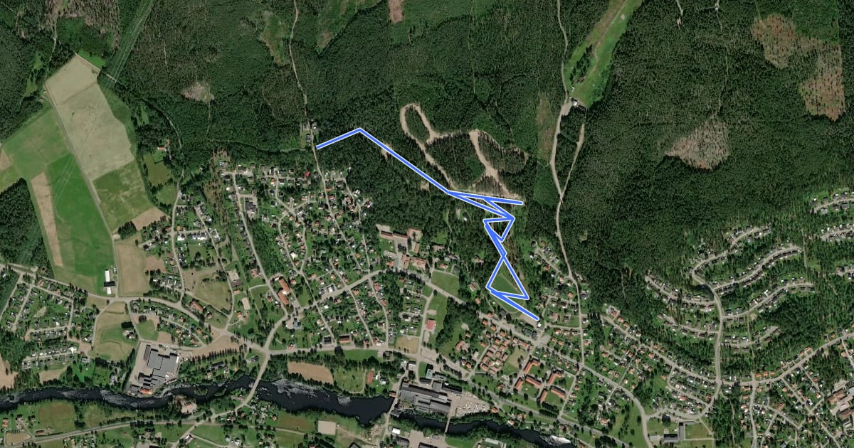Маршрут 3,3 km на спутниковом снимке