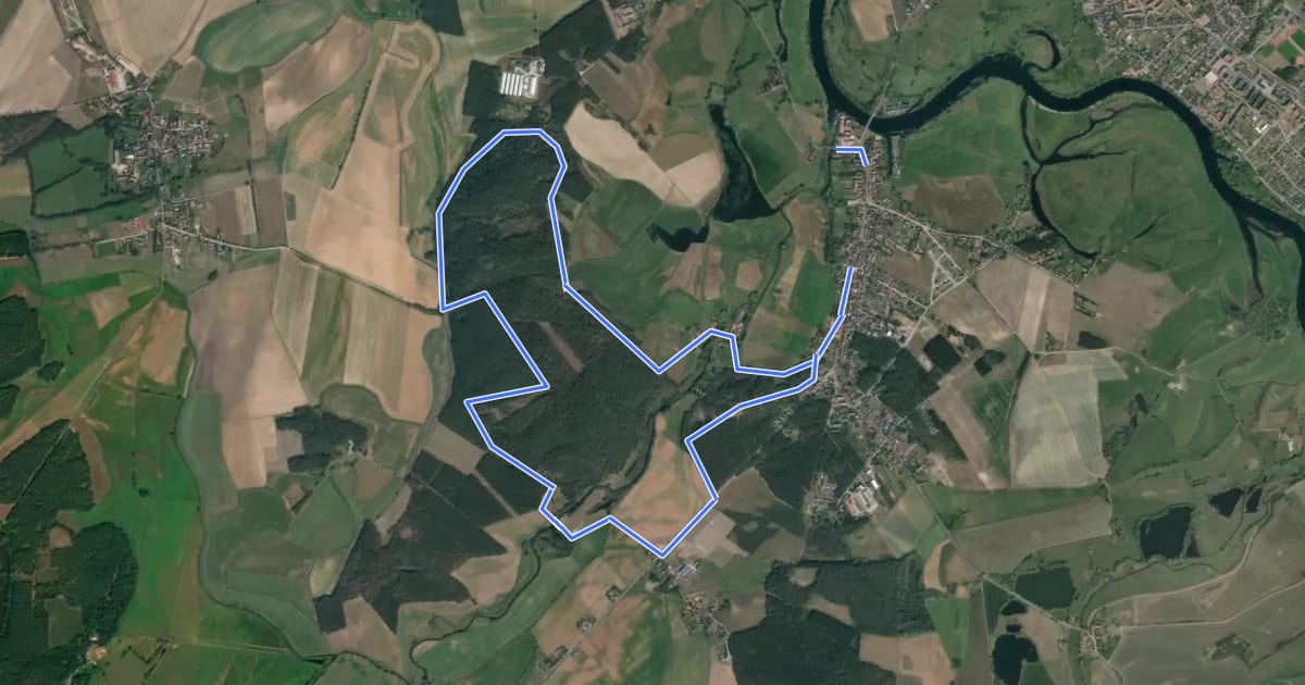 Маршрут 3-Berge-Tour на спутниковом снимке