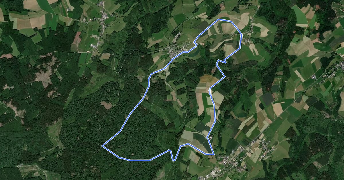 Маршрут 3. Halleux на спутниковом снимке