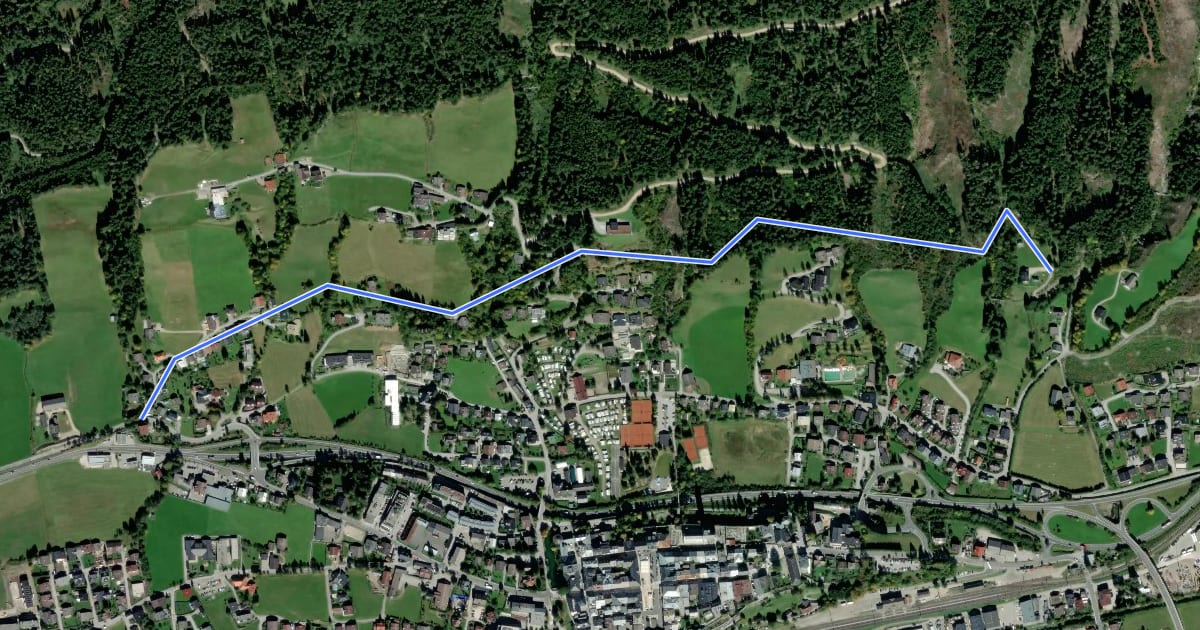 Маршрут 3 Kaiserpromenade Rundweg на спутниковом снимке