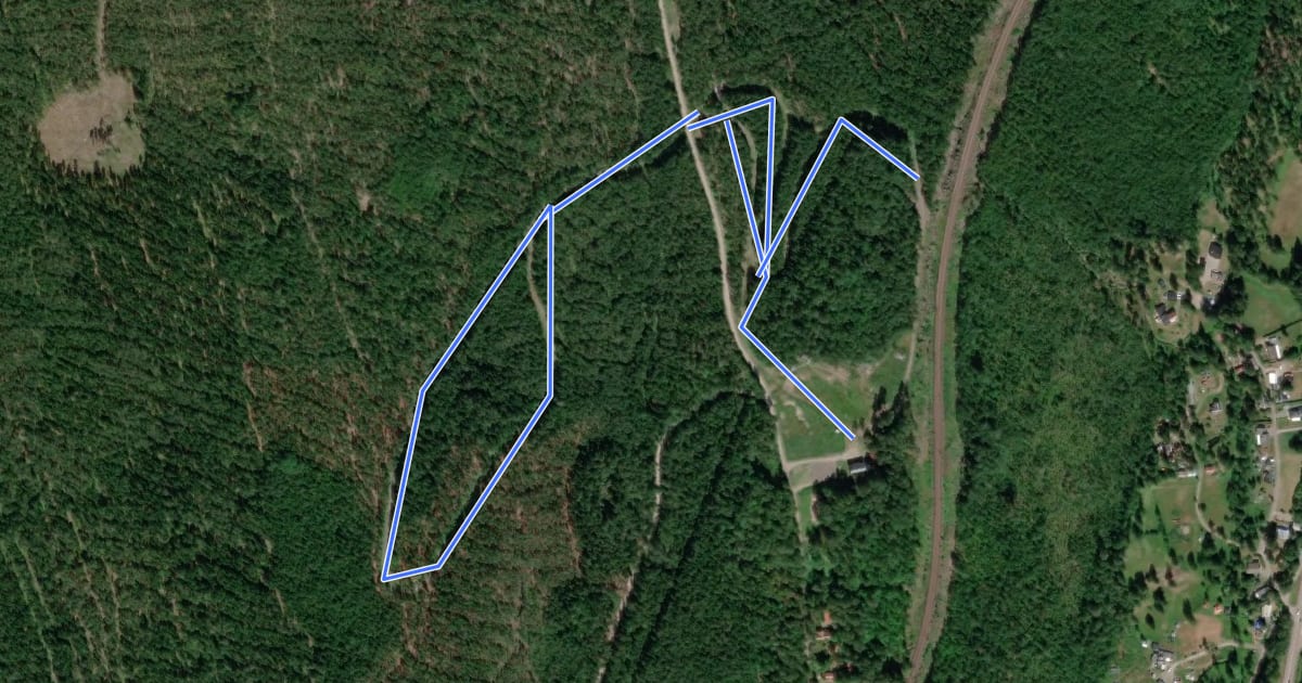 Маршрут 3 km на спутниковом снимке