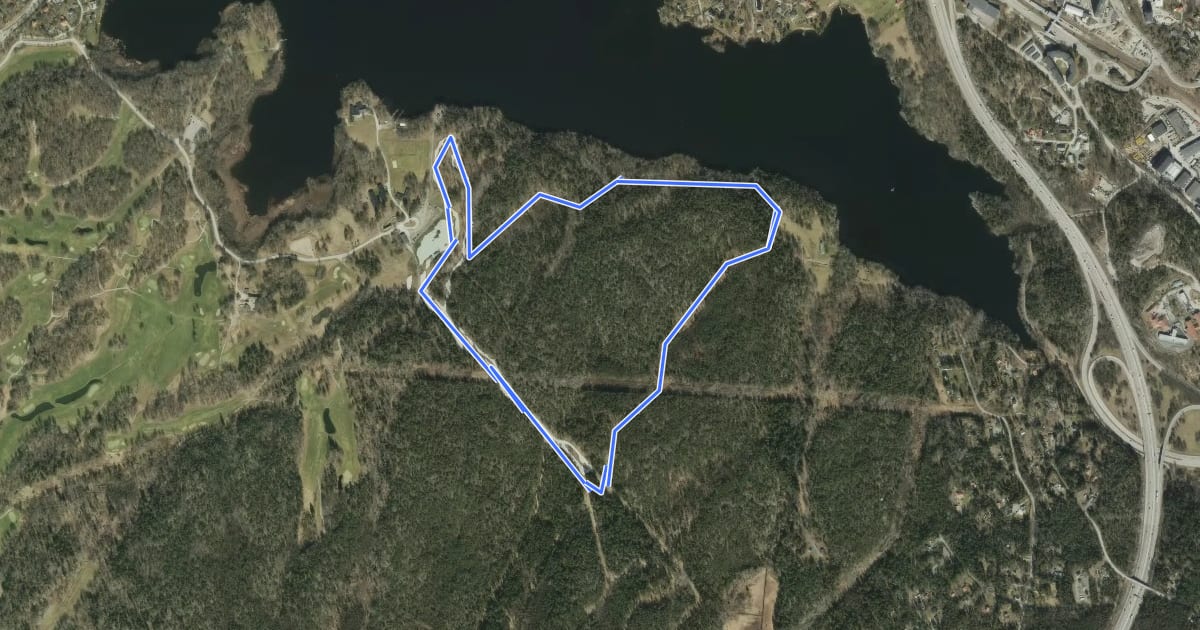 Маршрут 3 km на спутниковом снимке