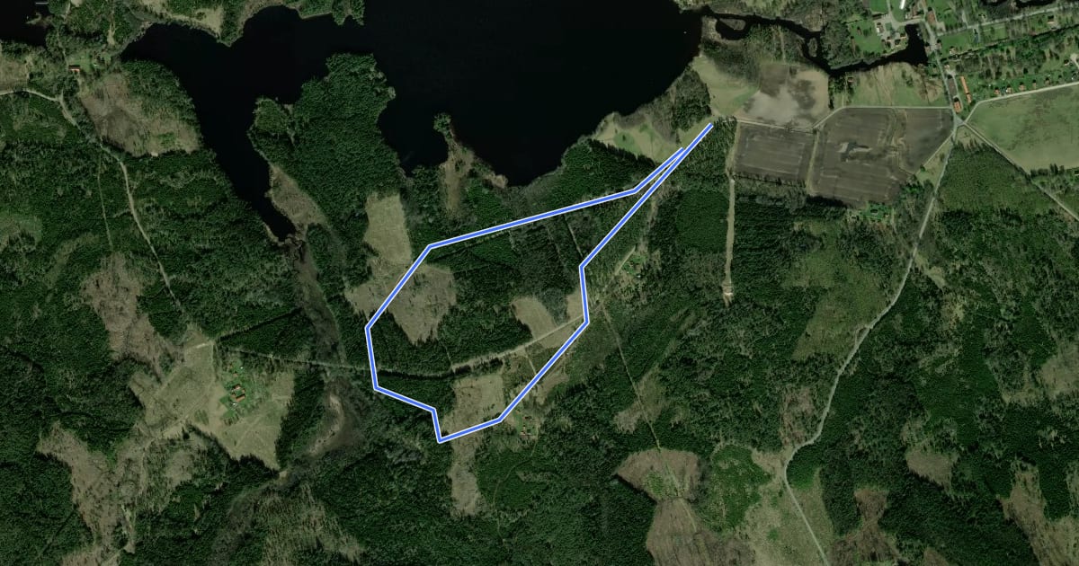 Маршрут 3 km mtb на спутниковом снимке