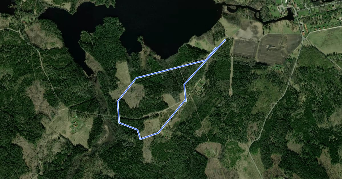 Маршрут 3 km walk/run на спутниковом снимке