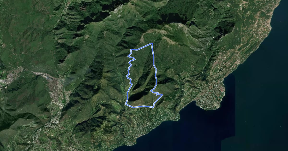 Маршрут 3 Lavino mtb на спутниковом снимке