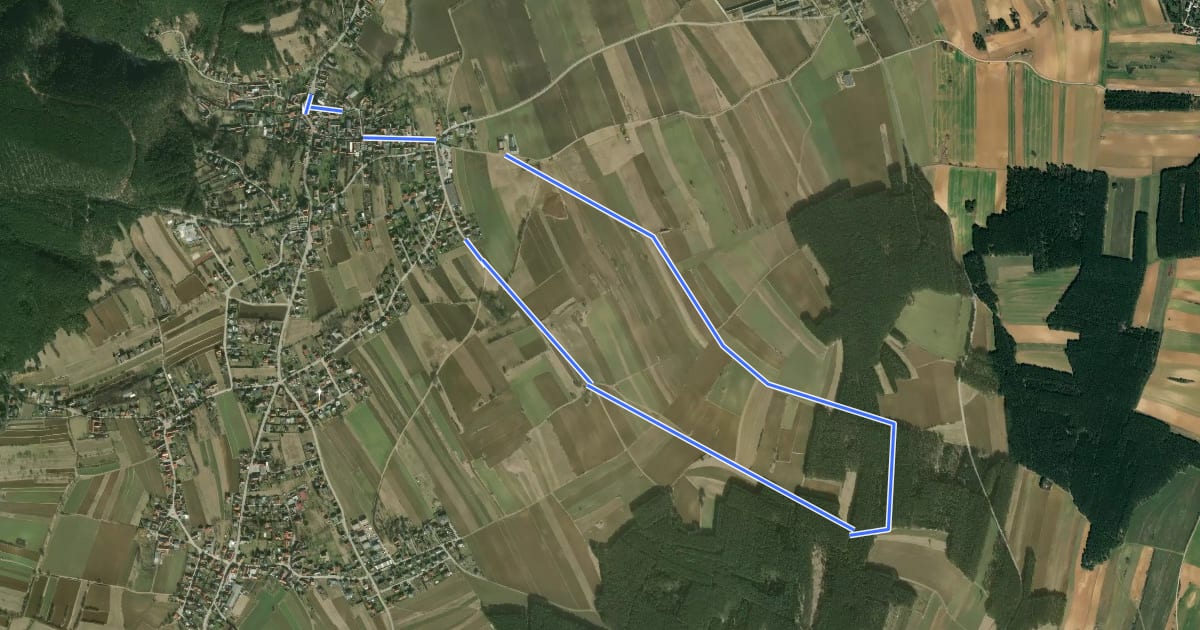 Маршрут 3 Linden Runde на спутниковом снимке