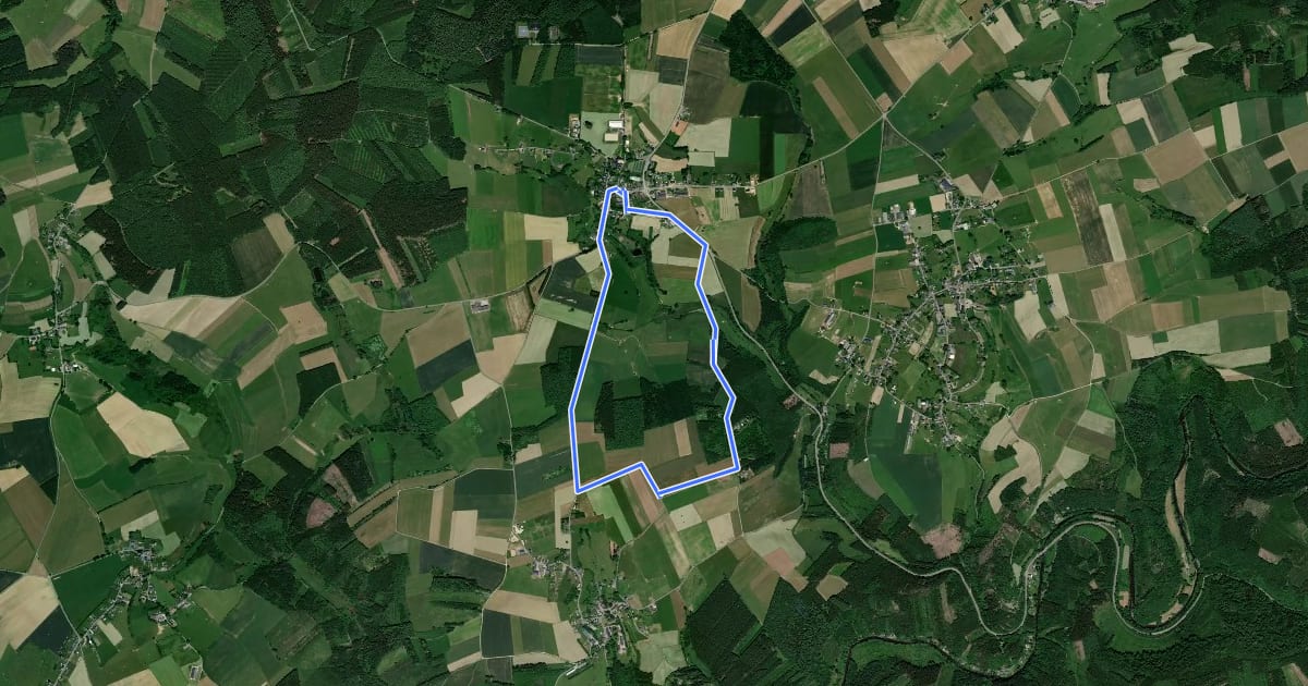 Маршрут 3. Mont de Mousny на спутниковом снимке
