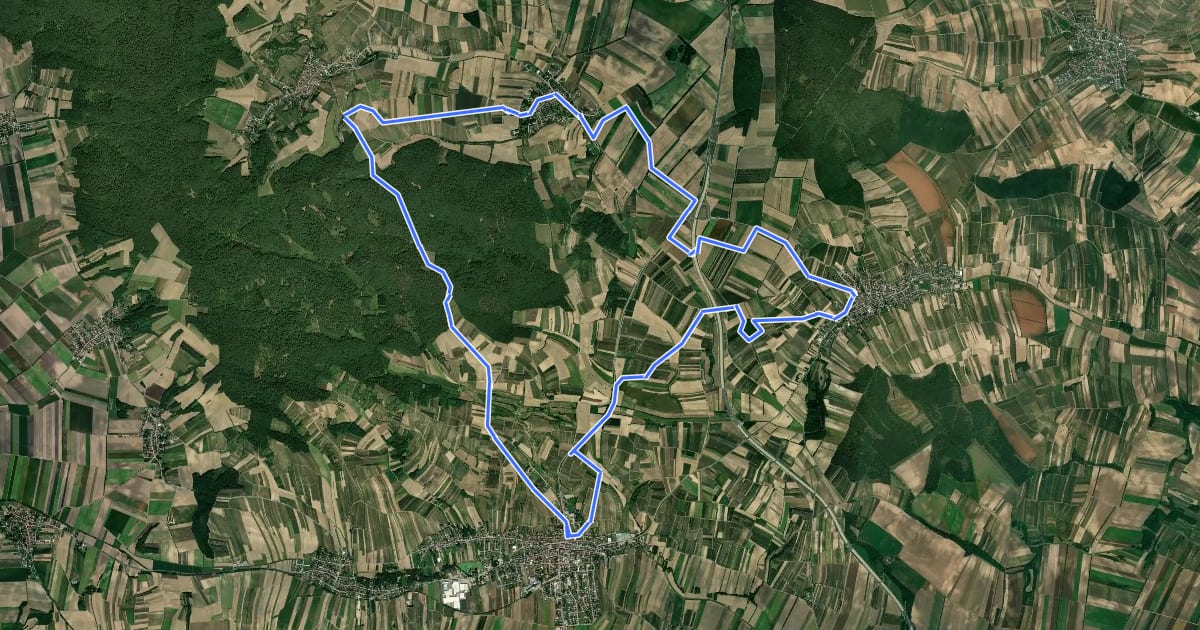 Маршрут 3-Schwestern-Weg на спутниковом снимке