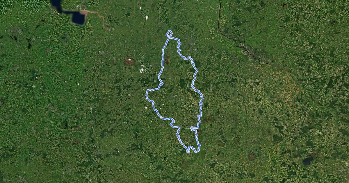 Маршрут 3-Seen-Route на спутниковом снимке