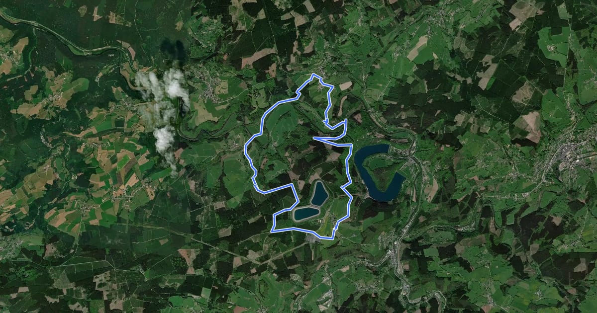 Маршрут 3. Tour du Mont Saint-Victor на спутниковом снимке