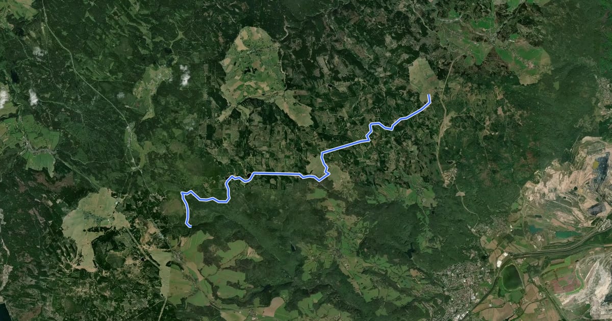 Маршрут 3081 на спутниковом снимке
