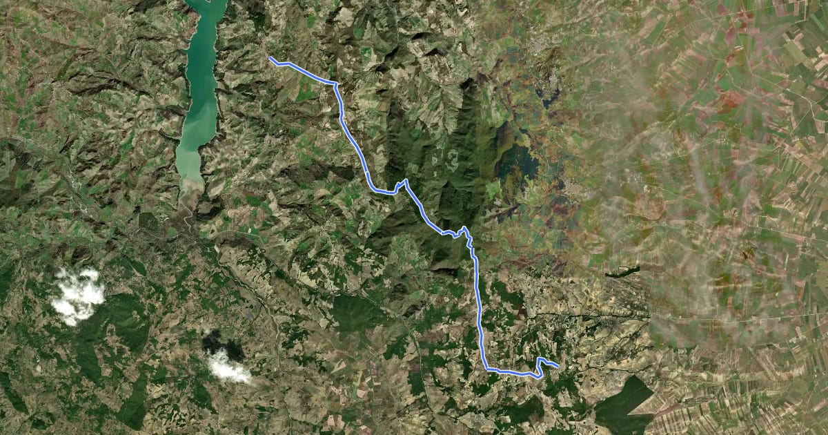 Маршрут 323 на спутниковом снимке