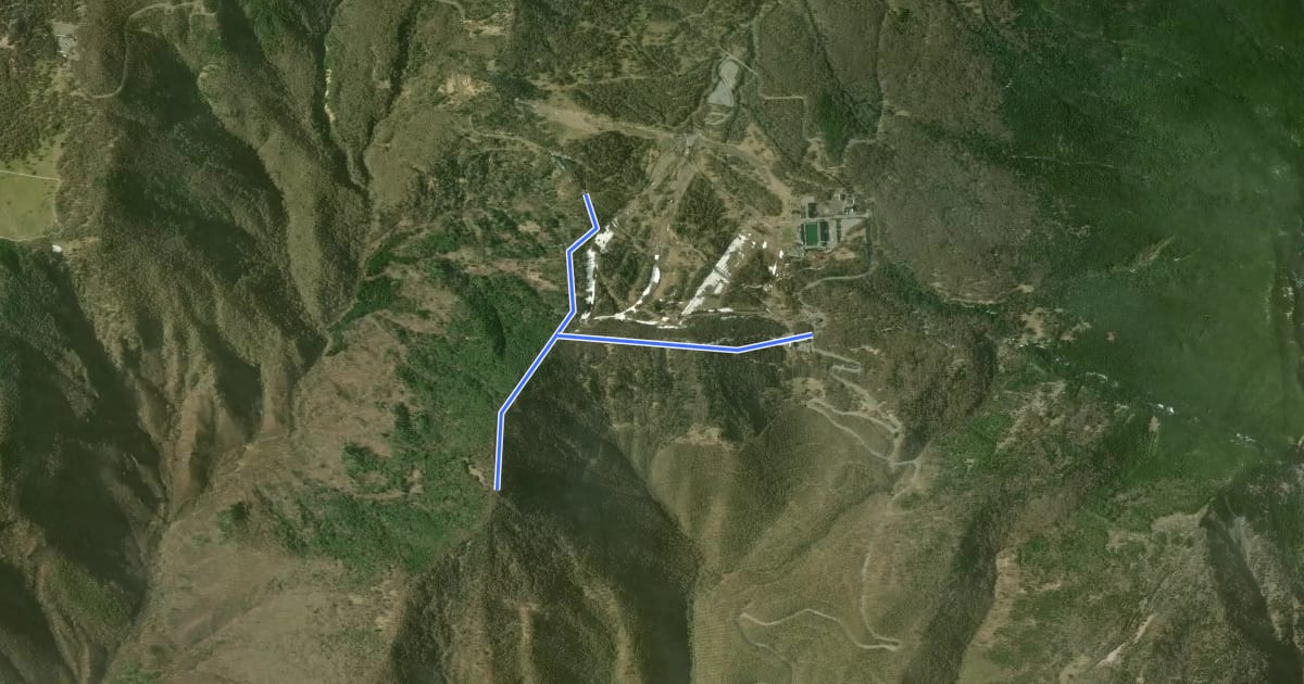Маршрут 高峰山登山路 на спутниковом снимке