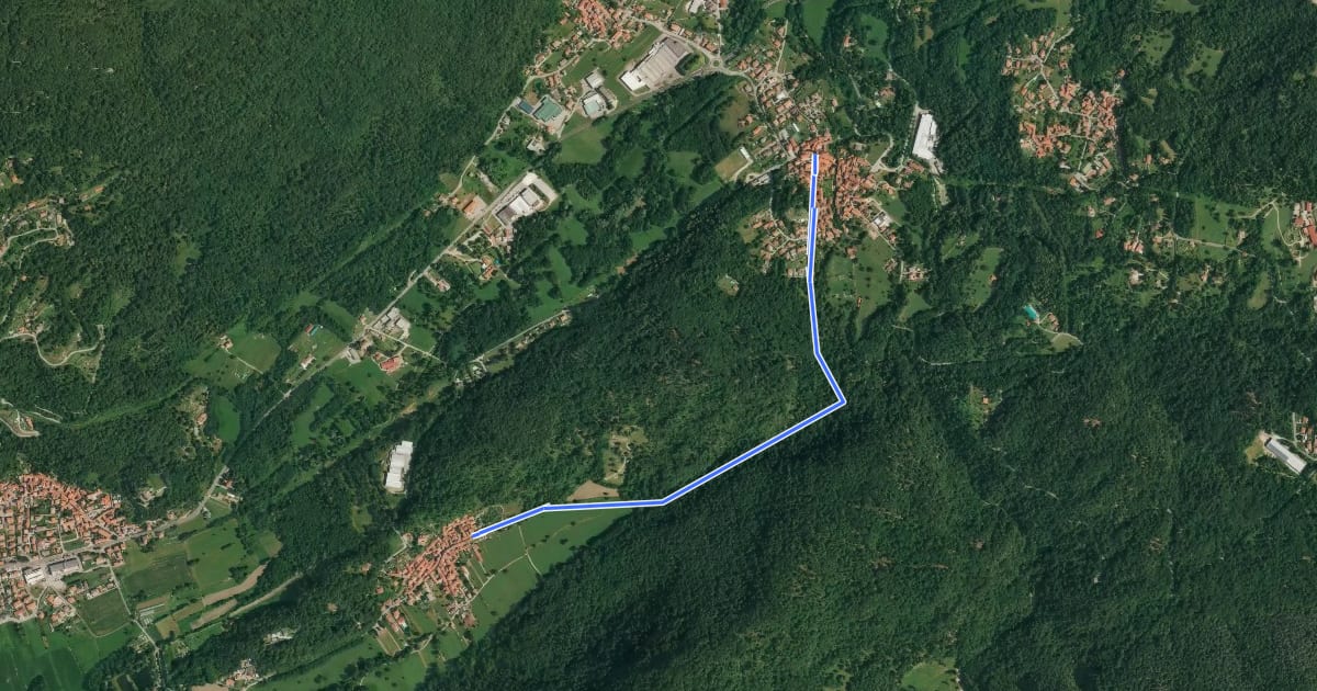 Маршрут 325A Sentiero della Valcanasca на спутниковом снимке