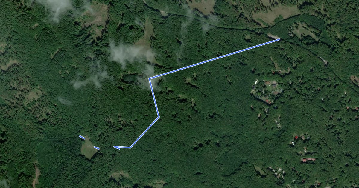 Маршрут 33-013 на спутниковом снимке