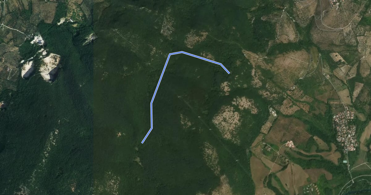 Маршрут 331B на спутниковом снимке