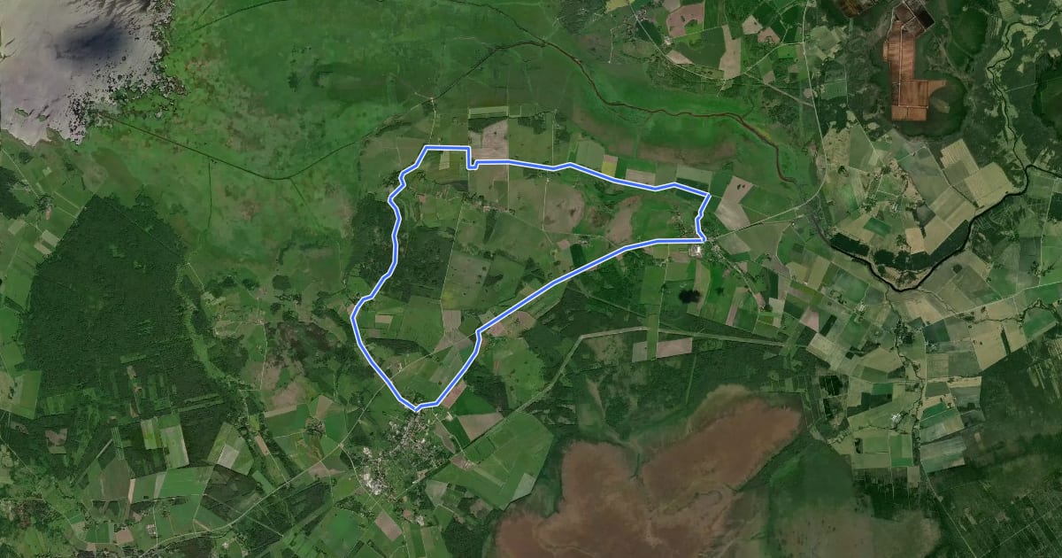 Маршрут 344: Tour of the southern bank of Matsalu на спутниковом снимке